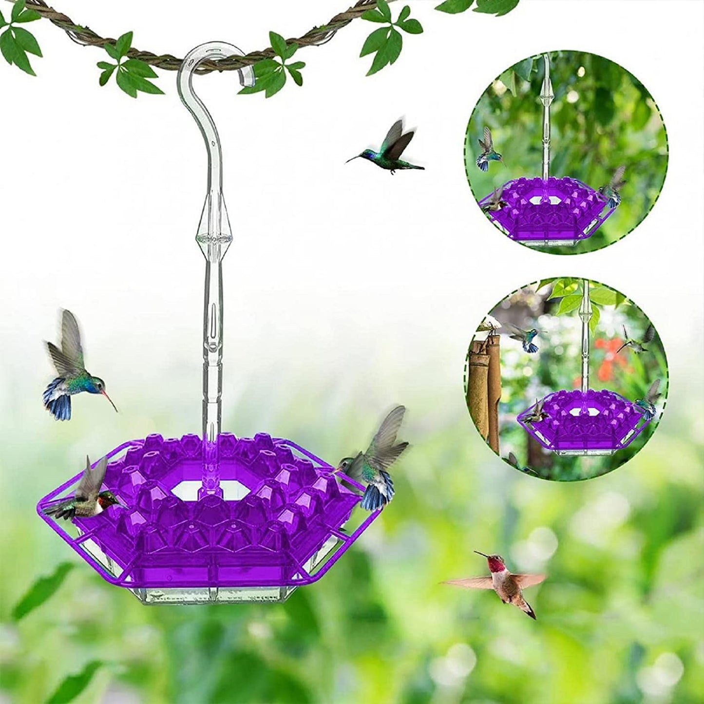 Unique Geometric Yard Hummingbird Feeder - VogeLuxe