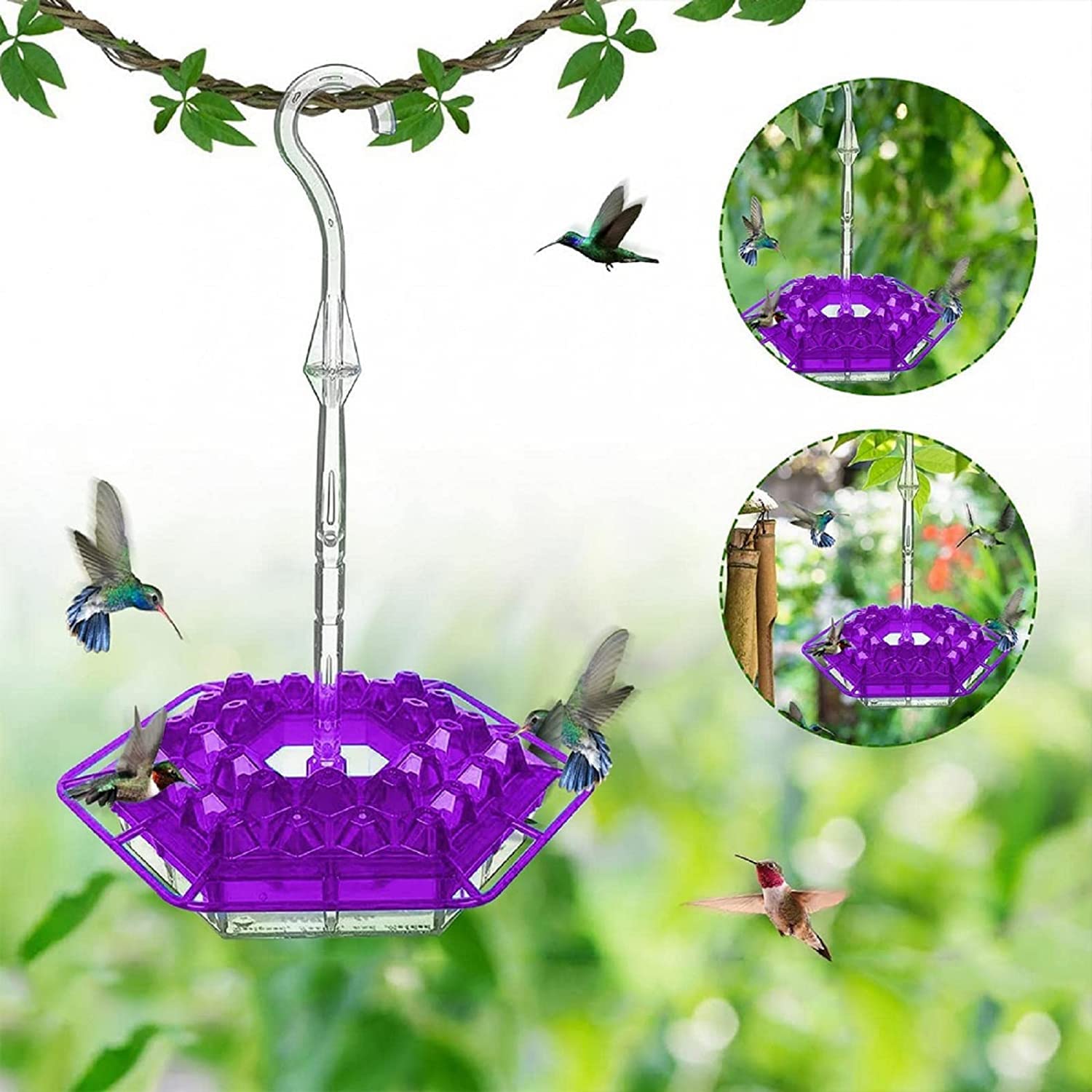 Unique Geometric Yard Hummingbird Feeder - VogeLuxe
