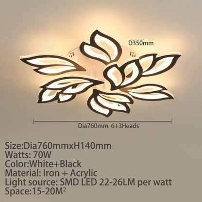 Floral Glass Hanging Lamps