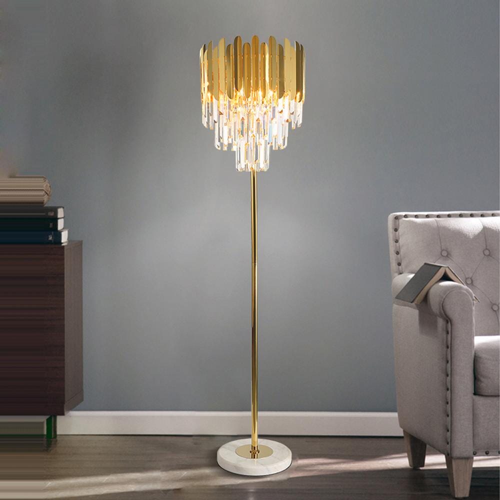 Luxurious Glass Floor and Desk Lamp