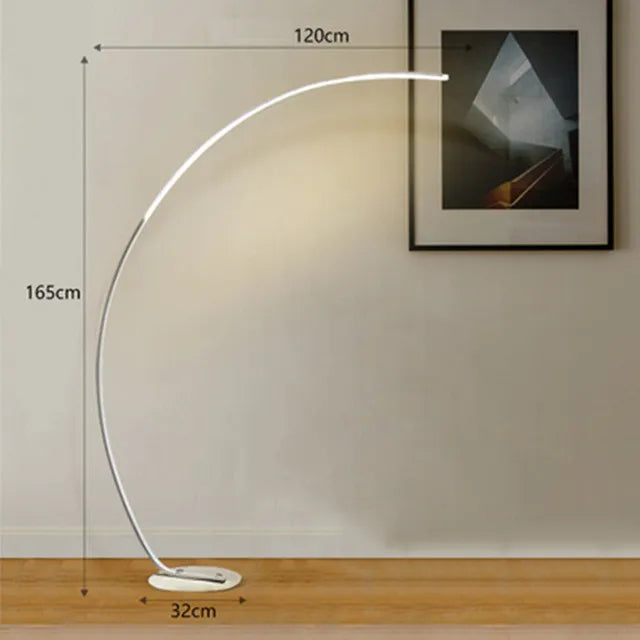 Bright Arc Modern Floor Light