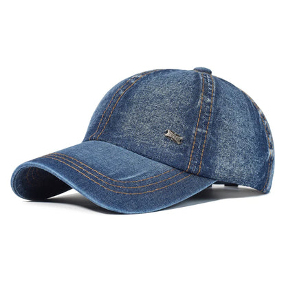 Classic Faded Cotton Baseball Cap - Adjustable Unisex Hat