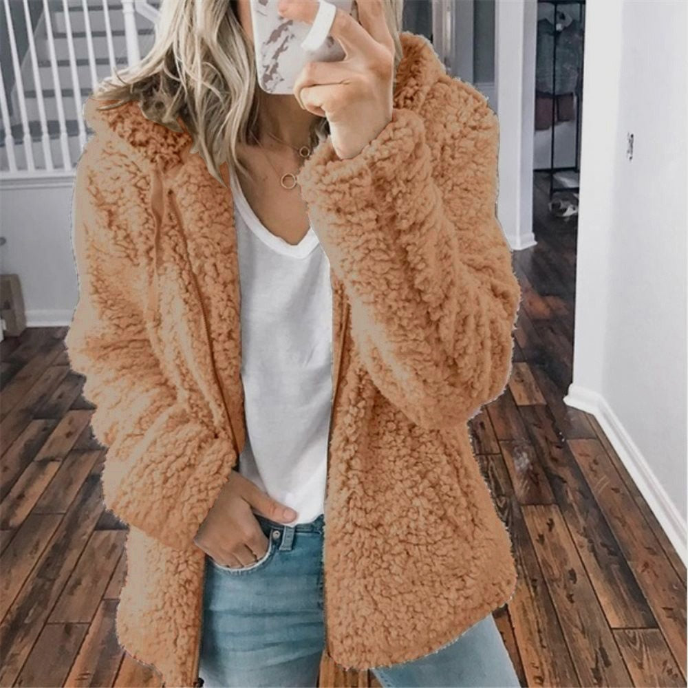 Cozy Women's Fleece Hooded Jacket