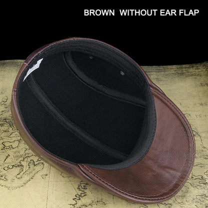 Authentic Leather Father Baseball Cap