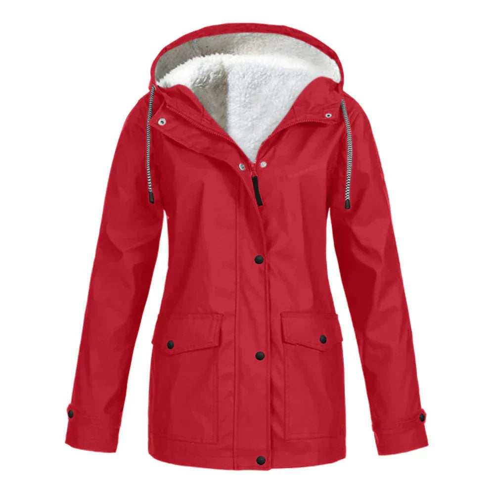 Ladies' Oversized Long Sleeve Hooded Sweatshirt