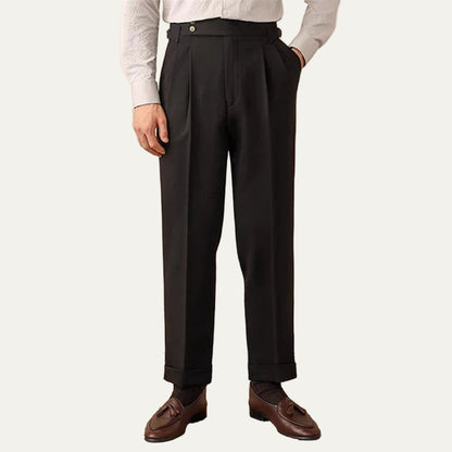High-Waisted Trousers with Side Buckle – Tailored Fit 3