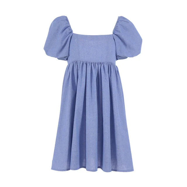 Women's Lightweight Floral Sundress with Ruffle Sleeves - VogeLuxe