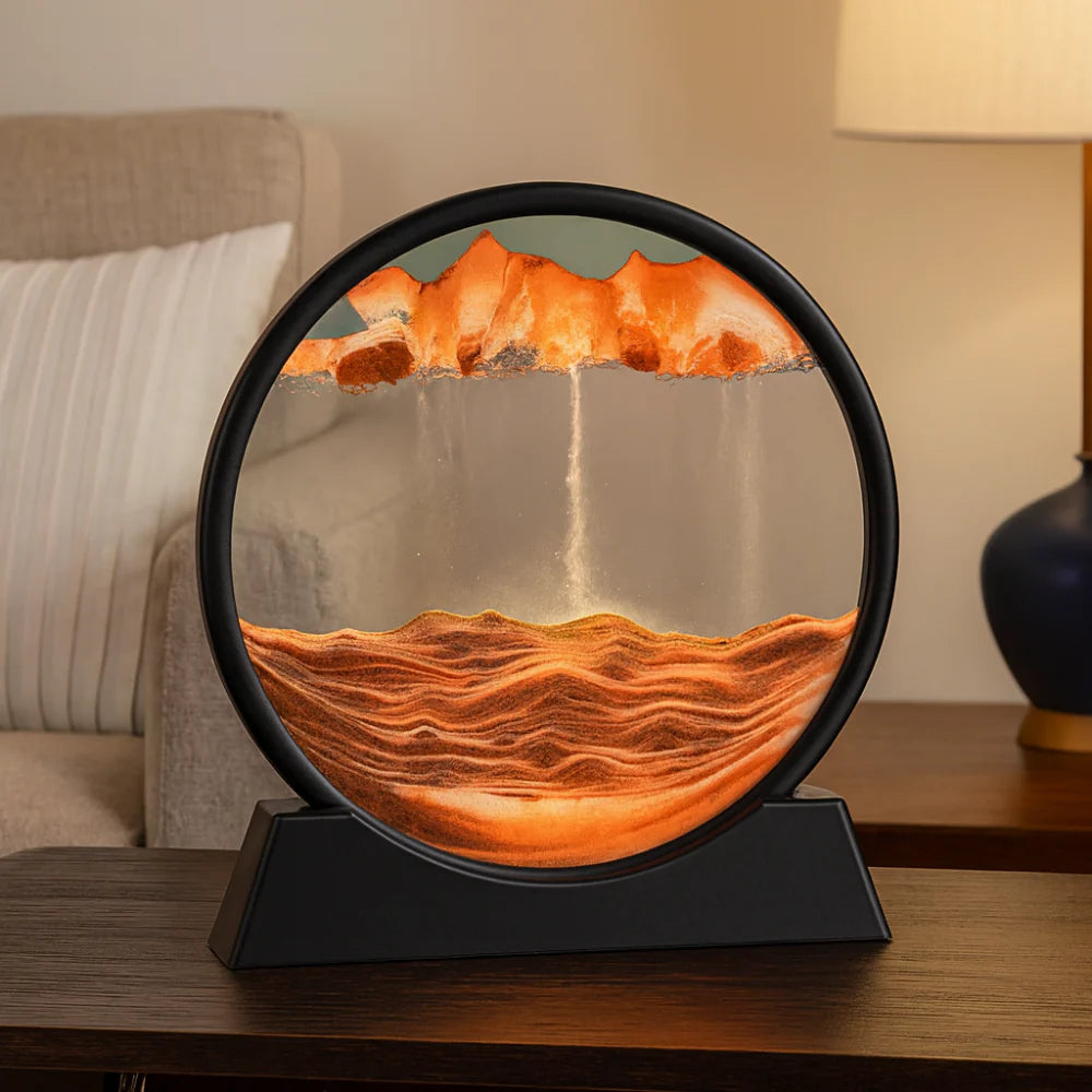 Beautiful Glass Sand Art Decor Table Centerpiece