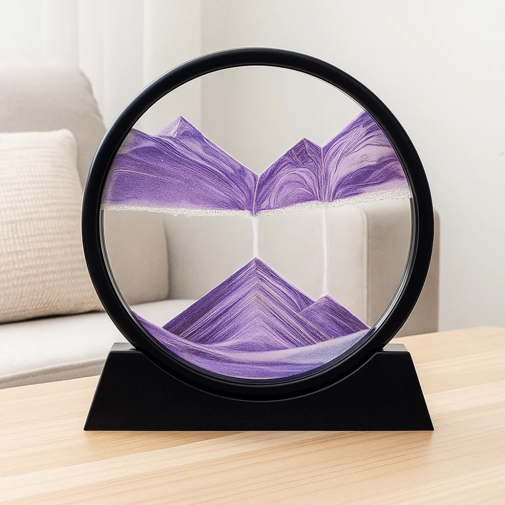 Beautiful Glass Sand Art Decor Table Centerpiece