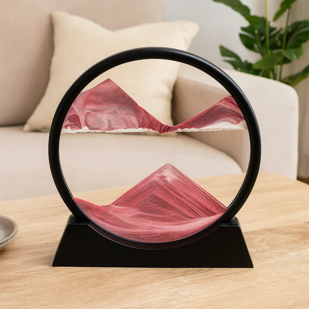 Beautiful Glass Sand Art Decor Table Centerpiece