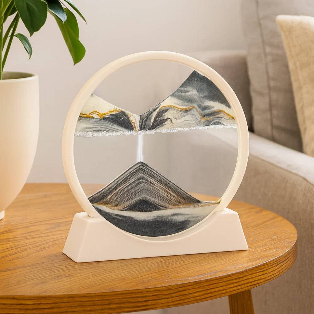 Beautiful Glass Sand Art Decor Table Centerpiece