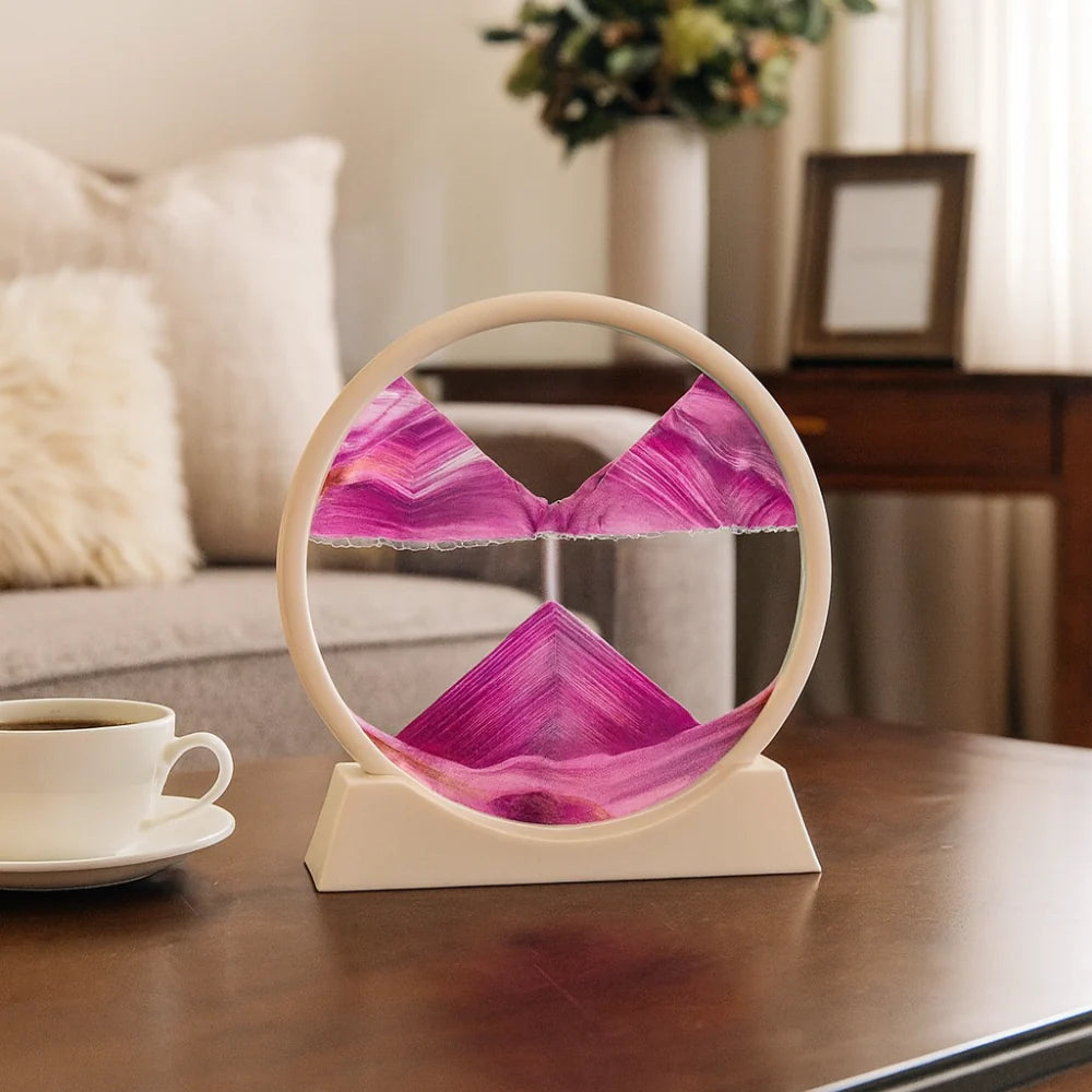 Beautiful Glass Sand Art Decor Table Centerpiece