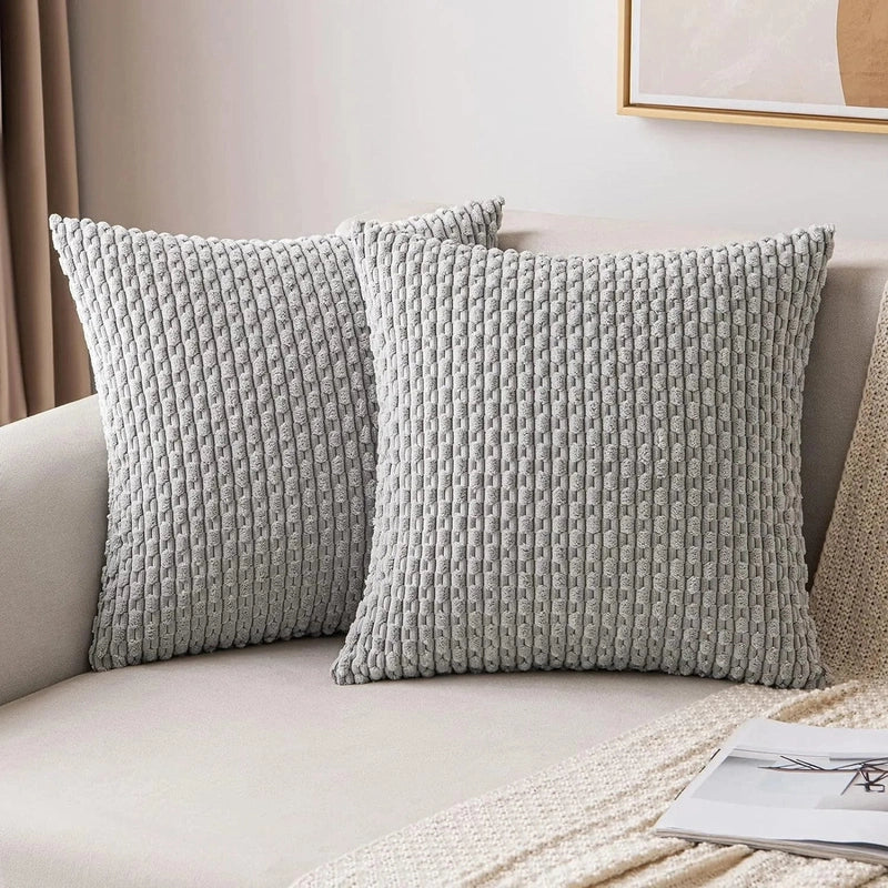 Cozy Textured Cushion Covers | Plush Boho Style