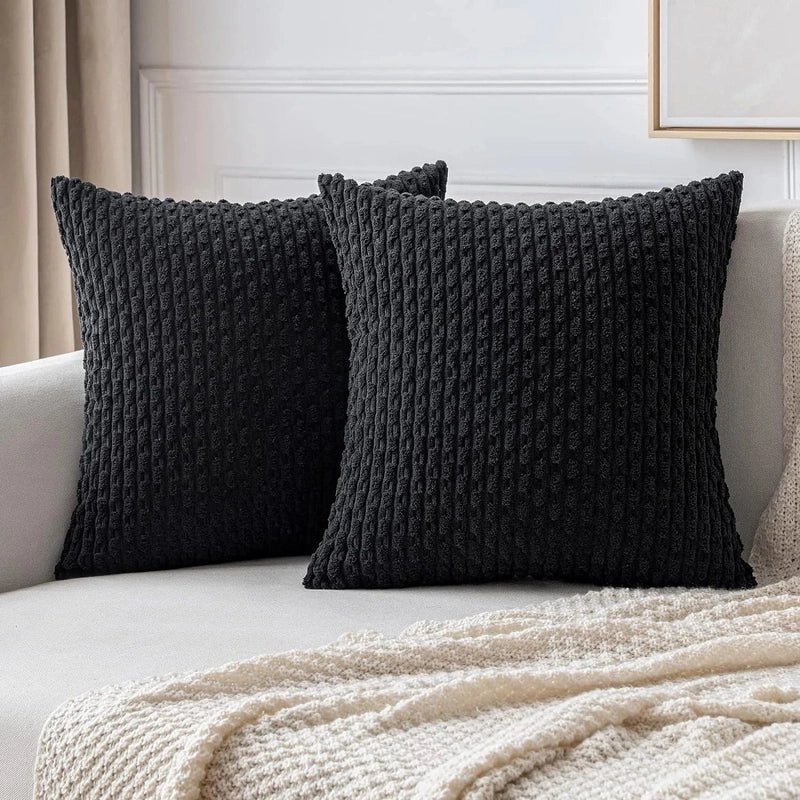 Cozy Textured Cushion Covers | Plush Boho Style