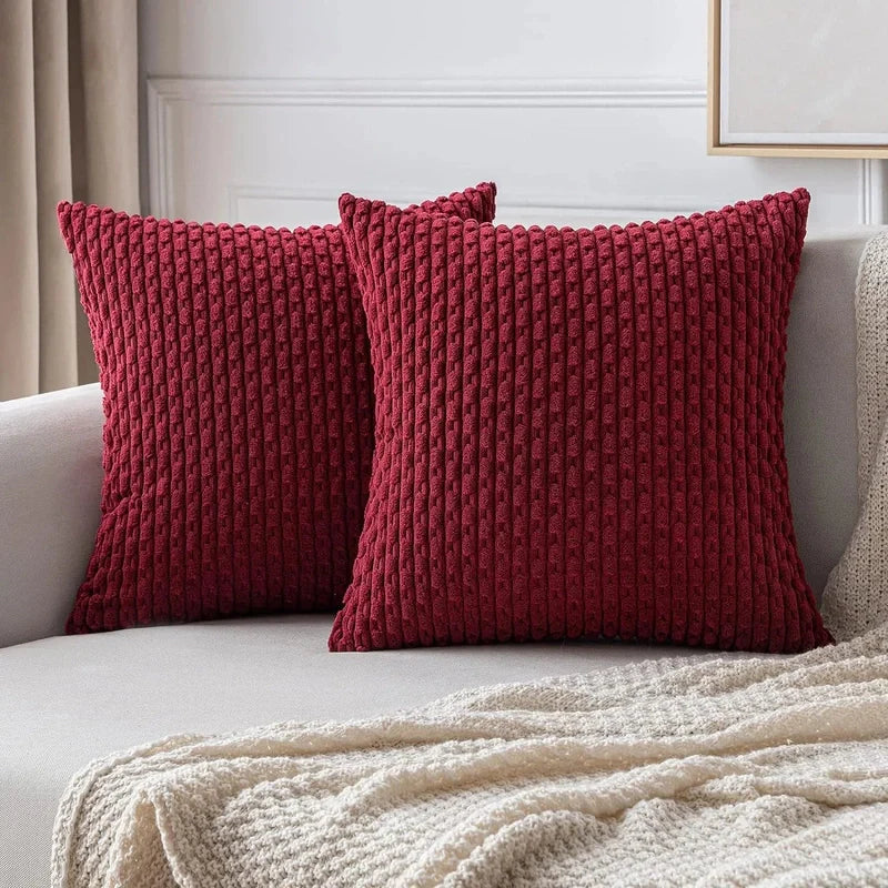 Cozy Textured Cushion Covers | Plush Boho Style