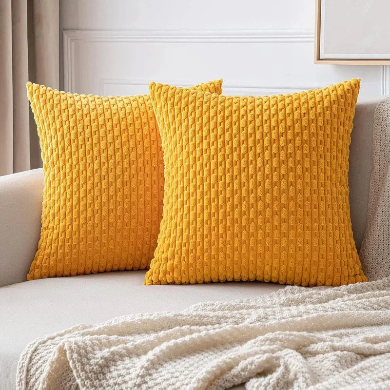 Cozy Textured Cushion Covers | Plush Boho Style