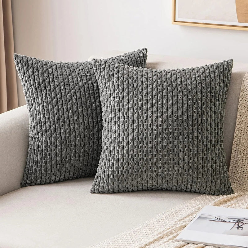 Cozy Textured Cushion Covers | Plush Boho Style