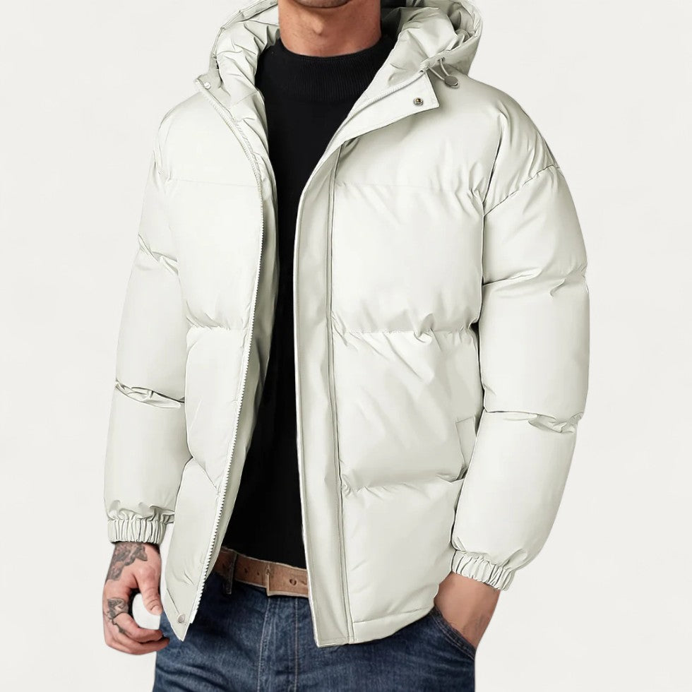 Hooded Puffer Jacket for Men Winter Warm Outerwear 3