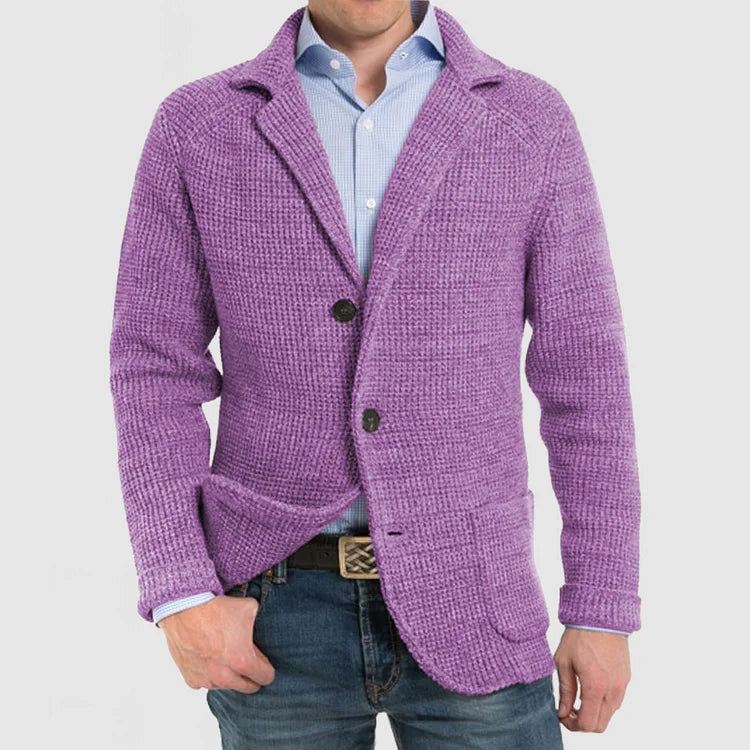 Classic Men's 2-Button Knit Jacket