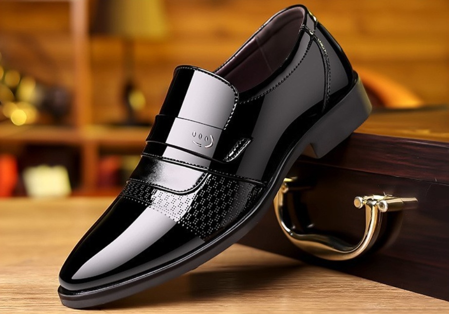 VogeLuxe | Men’s Glossy British Leather Loafers