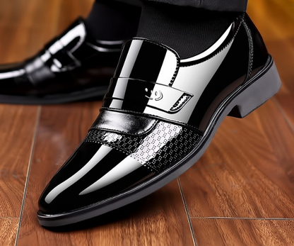 VogeLuxe | Men’s Glossy British Leather Loafers