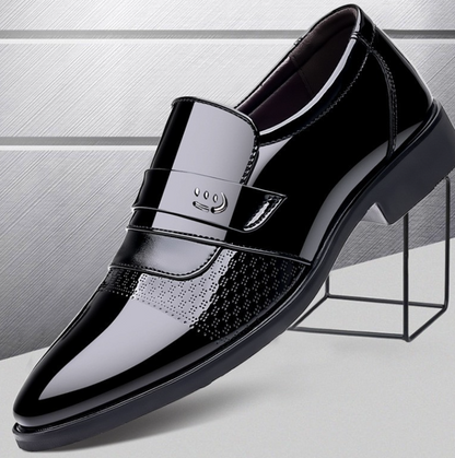 VogeLuxe | Men’s Glossy British Leather Loafers