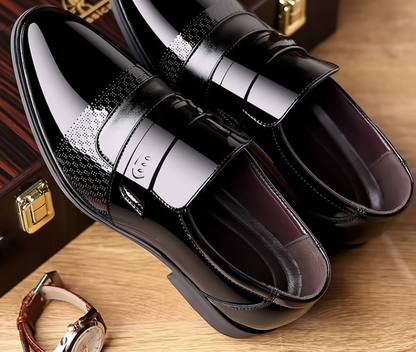 VogeLuxe | Men’s Glossy British Leather Loafers