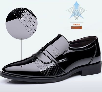VogeLuxe | Men’s Glossy British Leather Loafers
