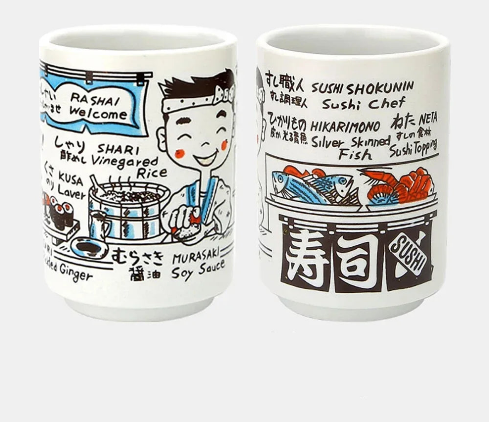 Traditional Japanese Ceramic Tea Cups