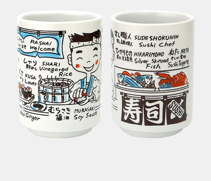 Traditional Japanese Ceramic Tea Cups