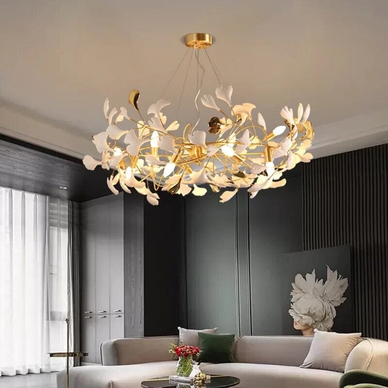 Elegant Floral Pendant Light With Soft Glass Shade