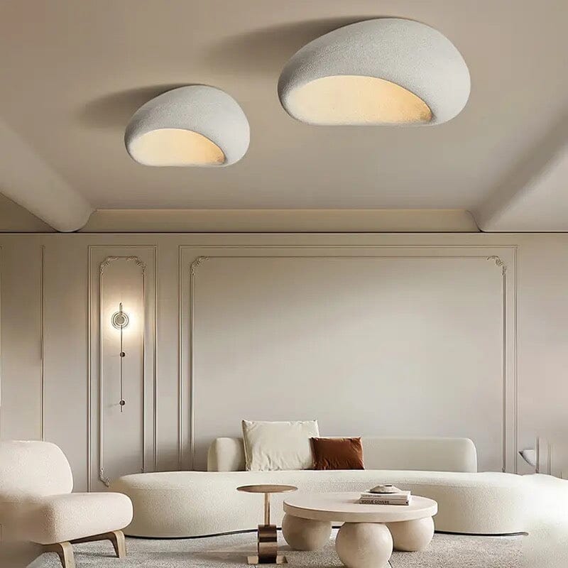 Simple Japanese Style Ceiling Lamp Warm Ambient Glow - BritishElegance
