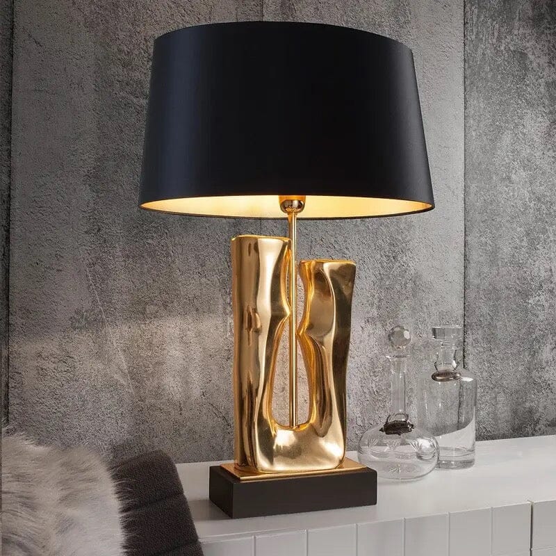 Rustic Wood Storage Table Lamp - VogeLuxe