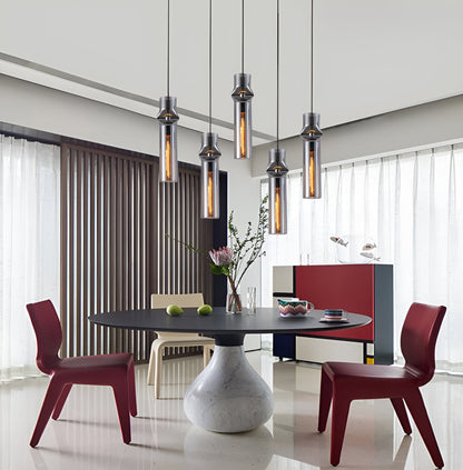 Grey Fire Drop Pendant Lights - VogeLuxe