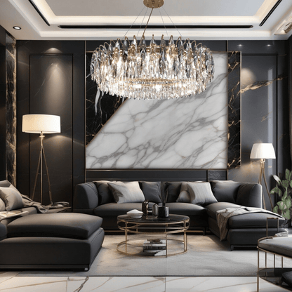 Elegant Crystal Chandelier - VogeLuxe