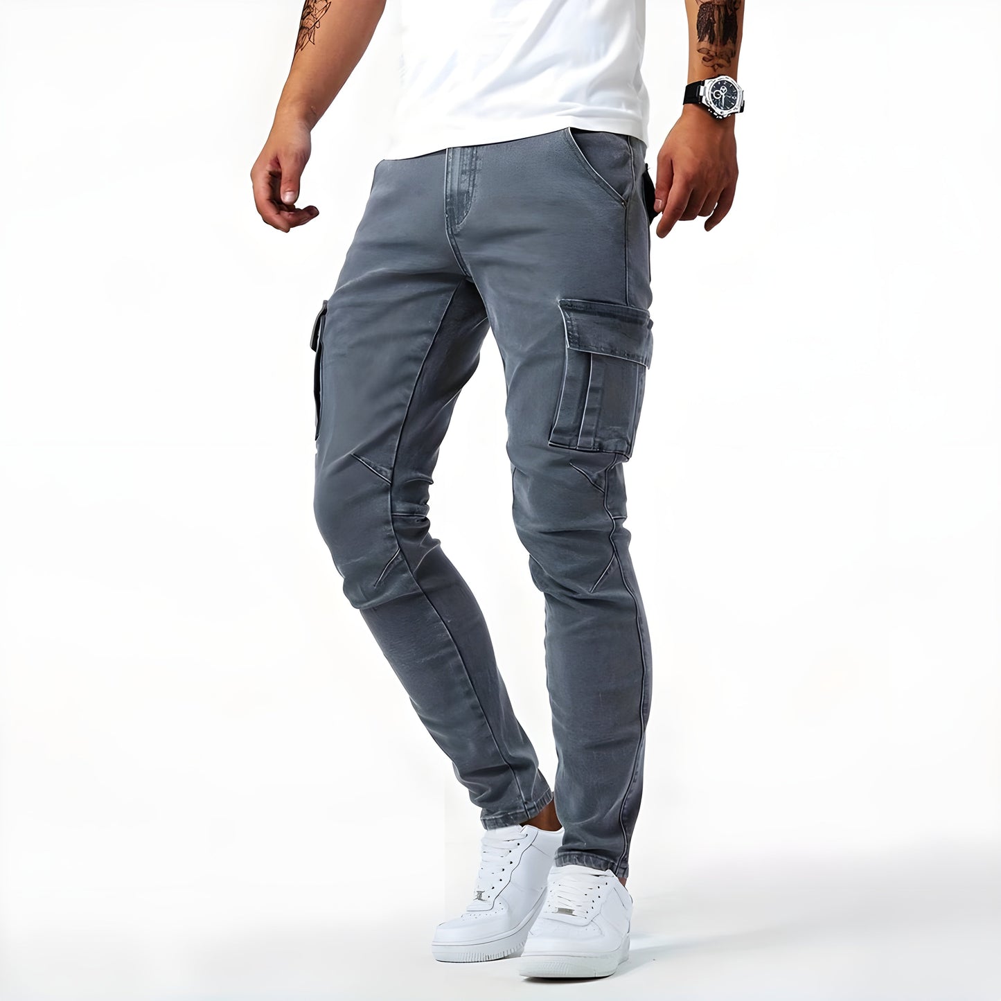 Relaxed Fit Casual Cargo Pants - VogeLuxe