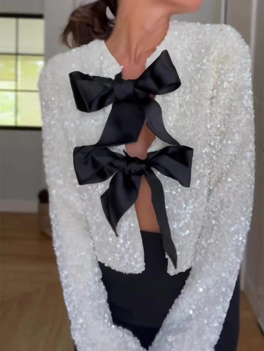 Sparkly Sequin Jacket for Women Casual Wear - VogeLuxe