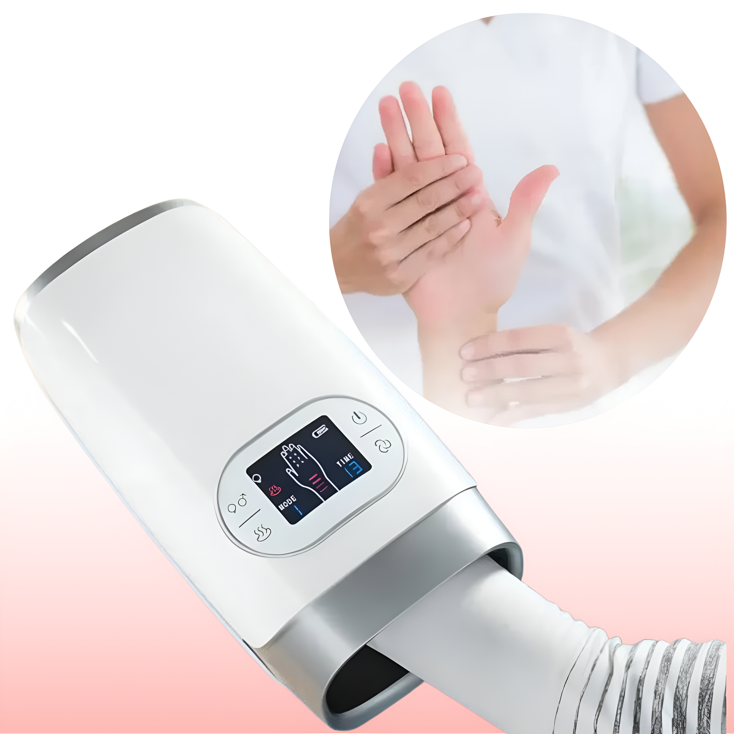 Portable Electric Hand Massager with Heat and Massage - VogeLuxe