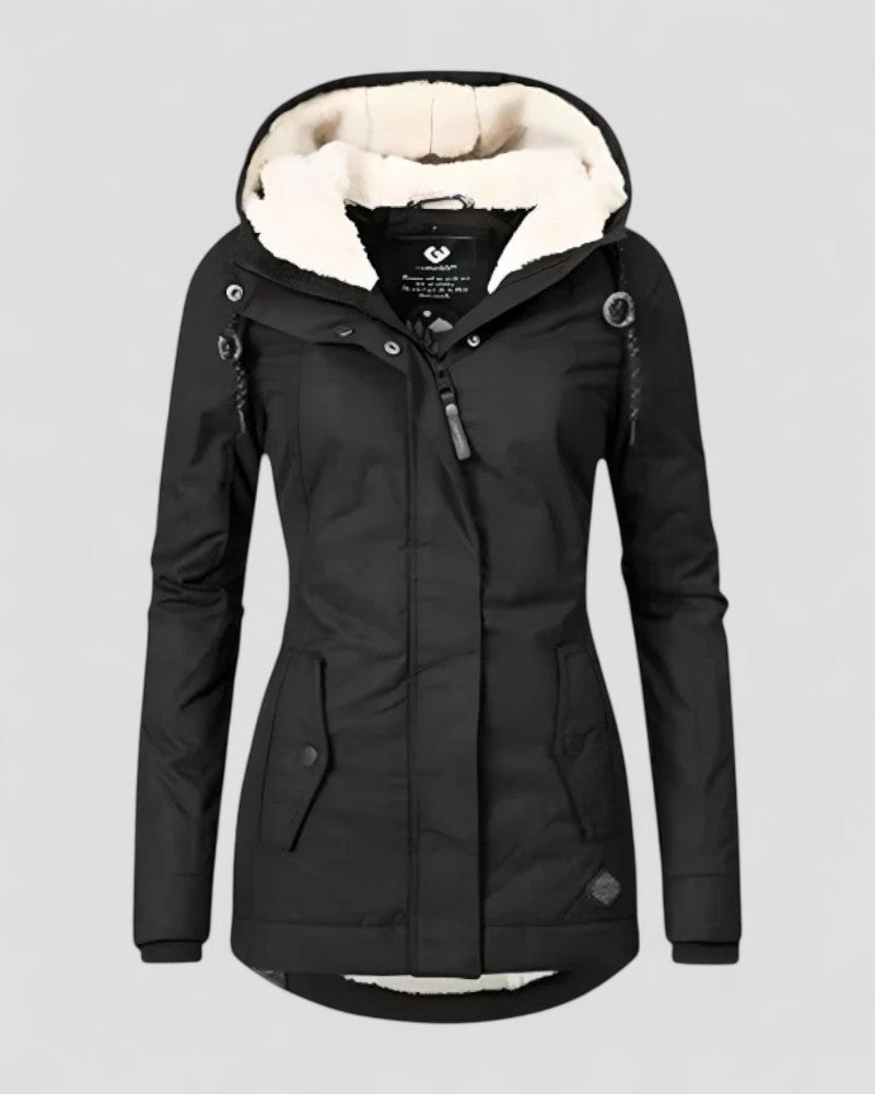 Insulated Waterproof Winter Jacket with Hood for Women