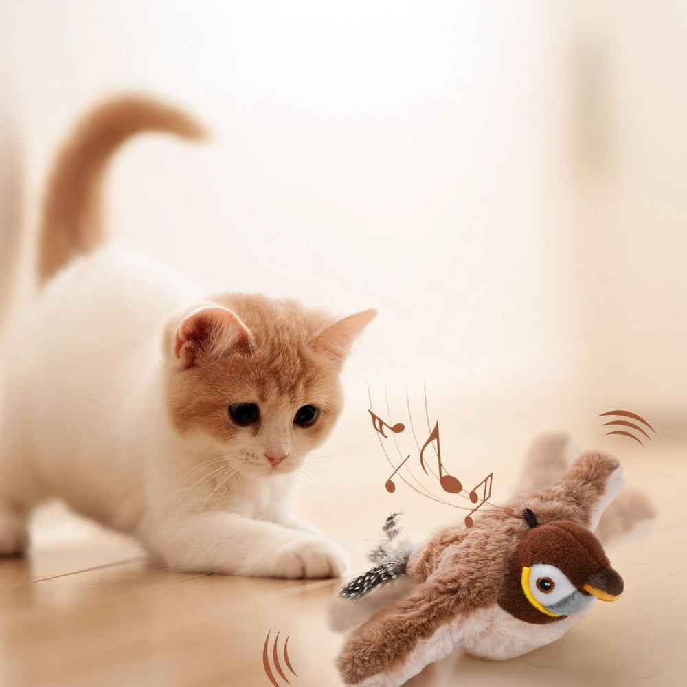 Fun Feather Teaser Toy for Cats with Sound - VogeLuxe