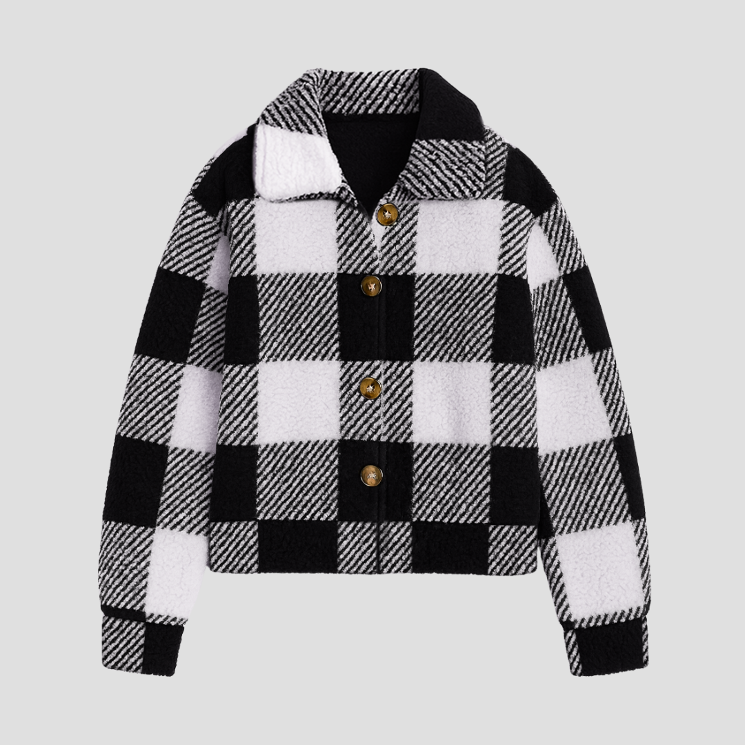 Iris | Plaid Teddy Jacket 1
