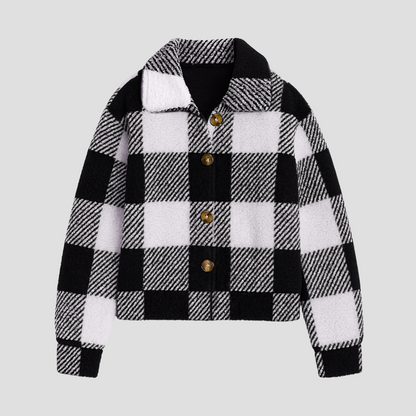 Iris | Plaid Teddy Jacket 1