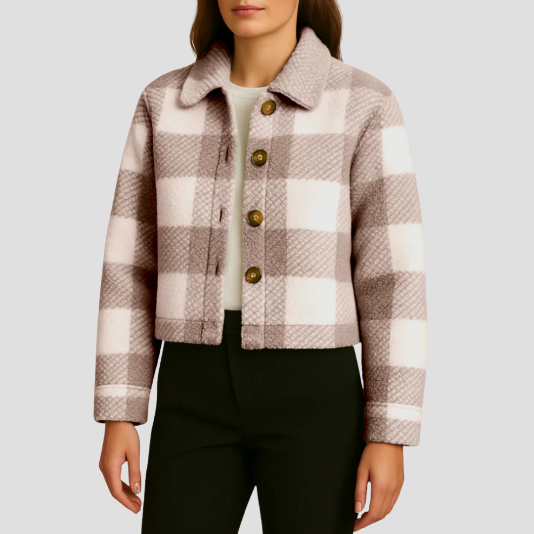 Iris | Plaid Teddy Jacket 4