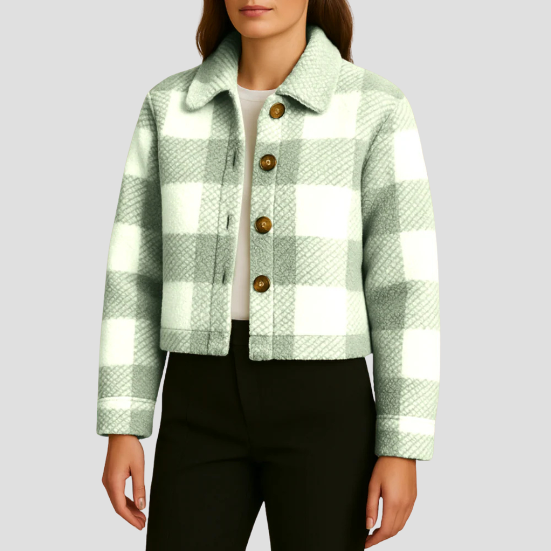 Iris | Plaid Teddy Jacket 5