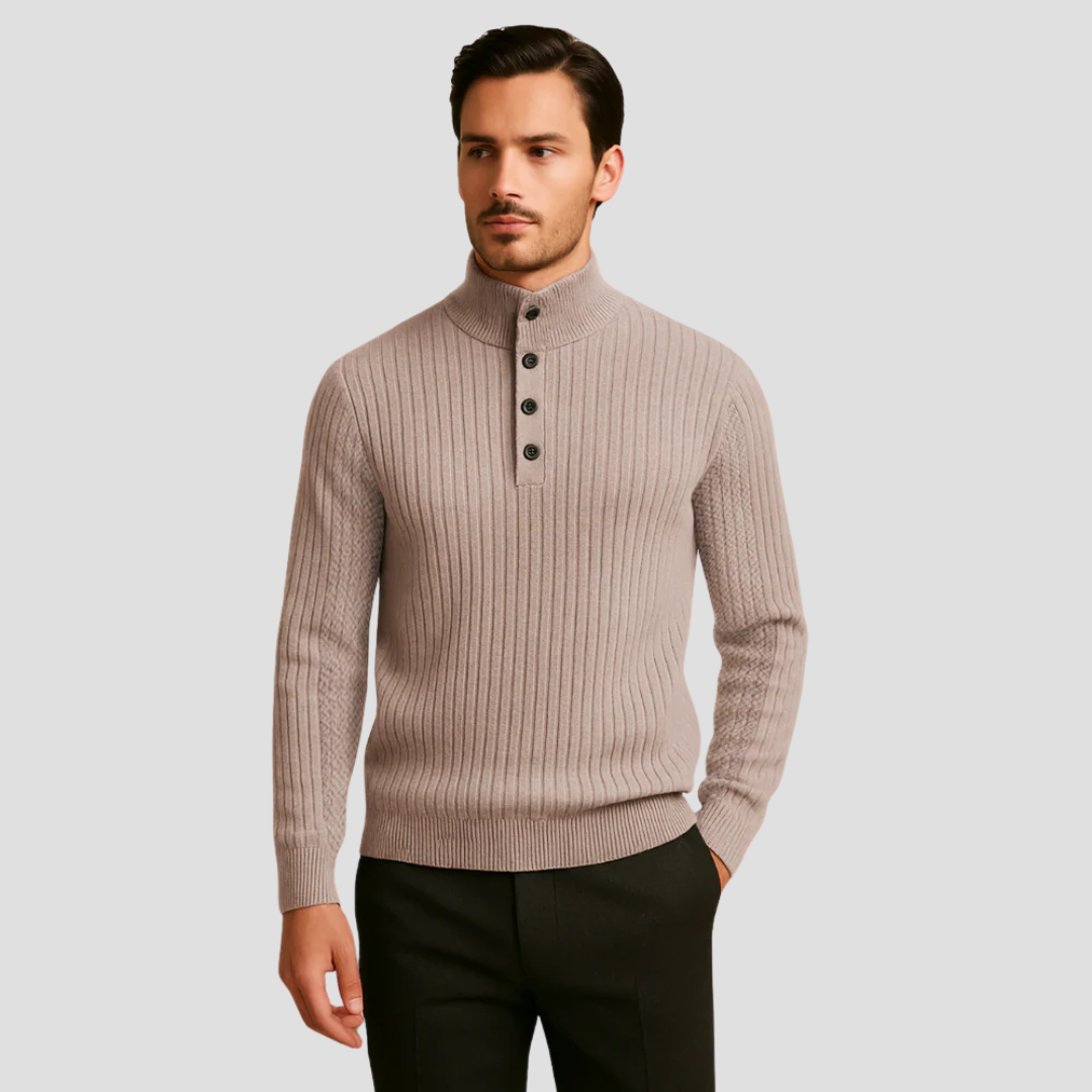 Isaac | Wool Henley Jumper 2