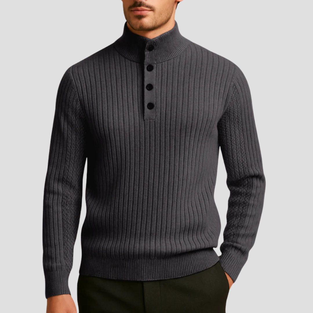 Isaac | Wool Henley Jumper 4