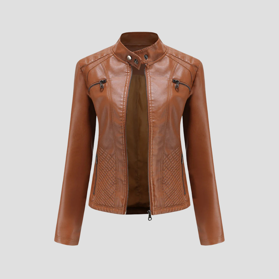 Isabelle | Quilted Leather Jacket 1