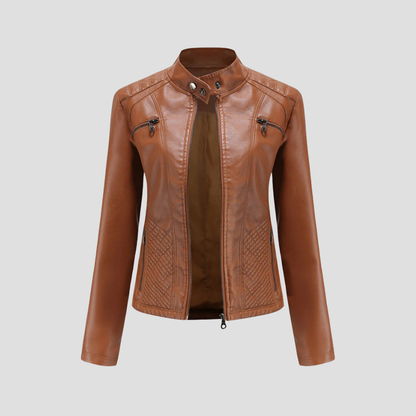 Isabelle | Quilted Leather Jacket 1