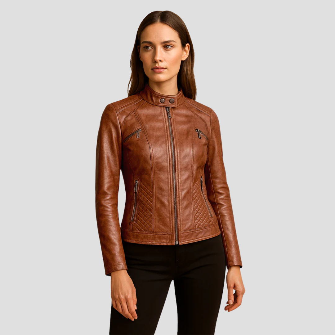 Isabelle | Quilted Leather Jacket 2