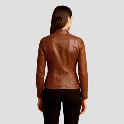Isabelle | Quilted Leather Jacket 3